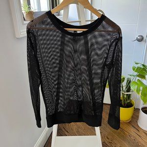 H&M | Mesh long sleeve top